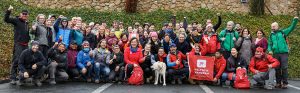 Gruppenbild aller TeilnehmerInnen der Weltweitwandern Academy 2018
